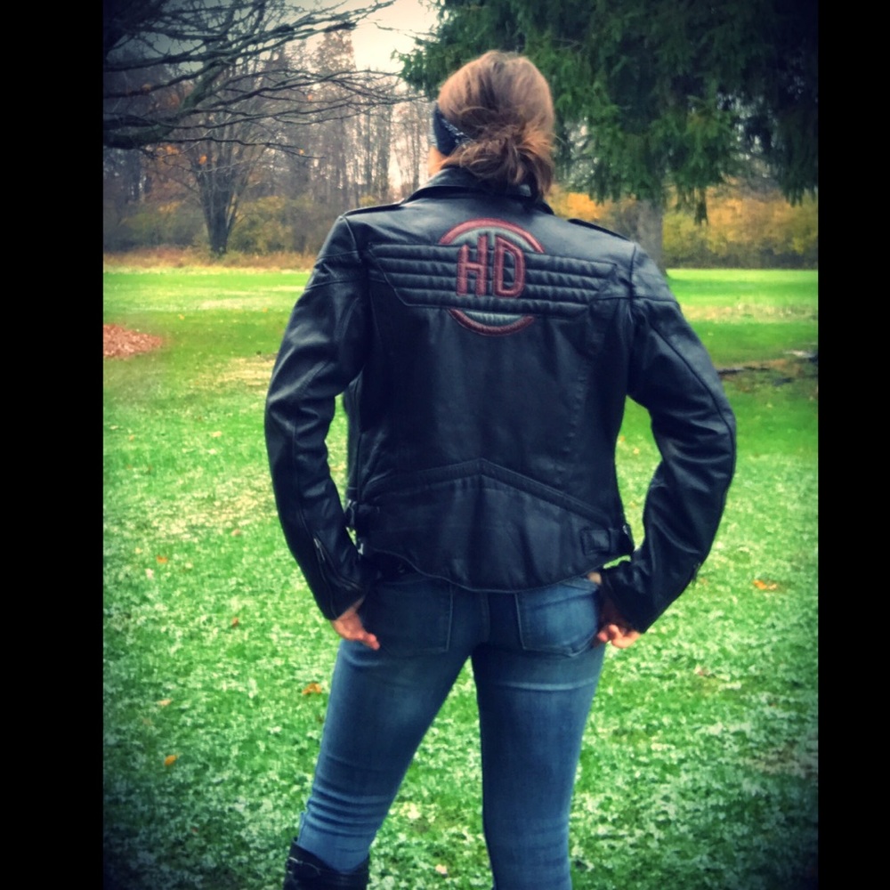 Vintage Hein Gericke Harley Leather Jacket Biker - Picture 6 of 8